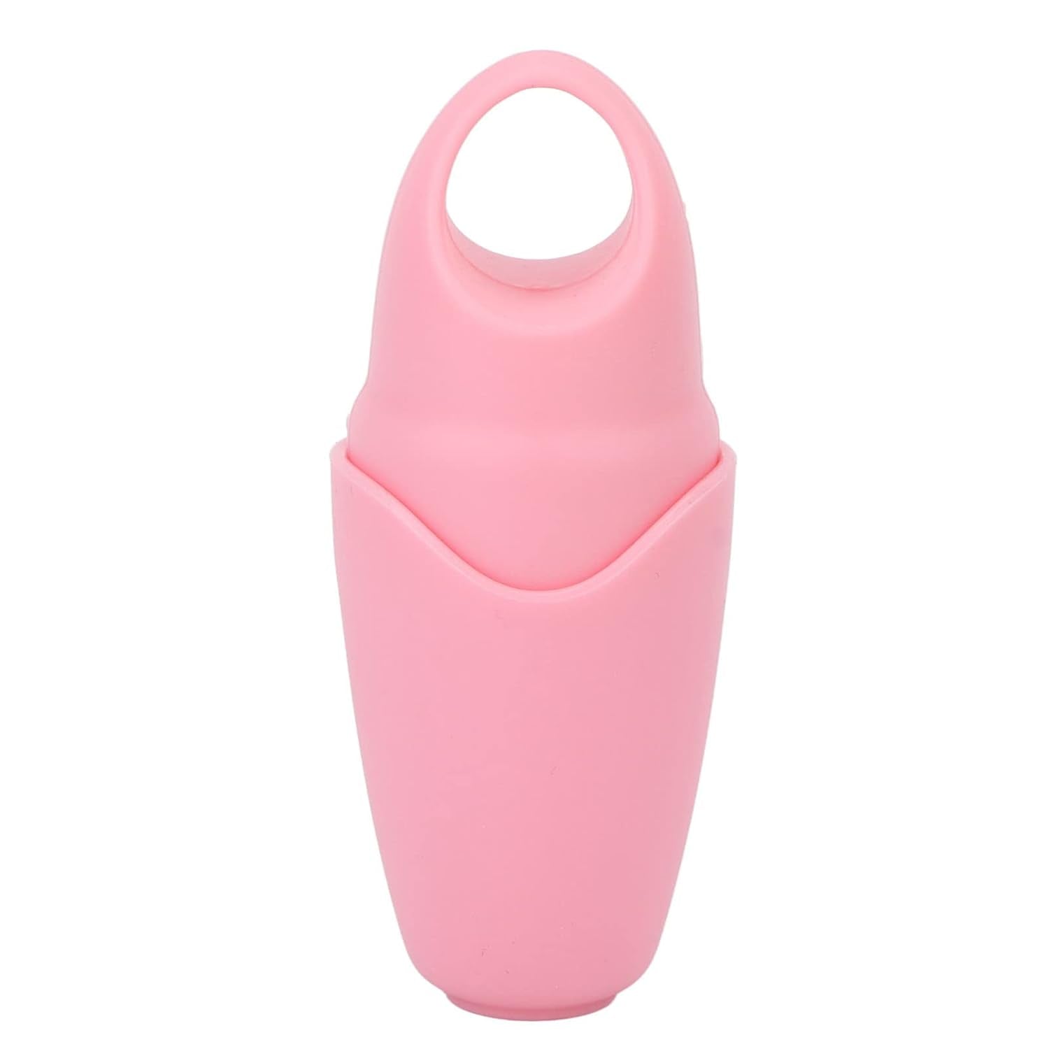 V Shaped Design DIY Making Calming Removing Puffiness Silicone Face Ice Mold Beauty Care (Pink)