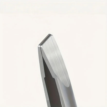 4Pcs Stainless Steel Tweezers Set, Eyebrow, Nose & Face Hair Removal Tools, Fragrance-Free, Beauty Care Accessories
