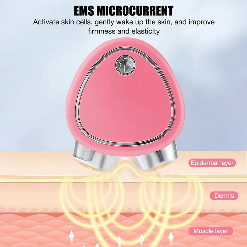 Electric Face Massager Lifting Roller Microcurrent Sonic Vibration Facial Lifting Skin Tighten Massage Beauty Care Devices