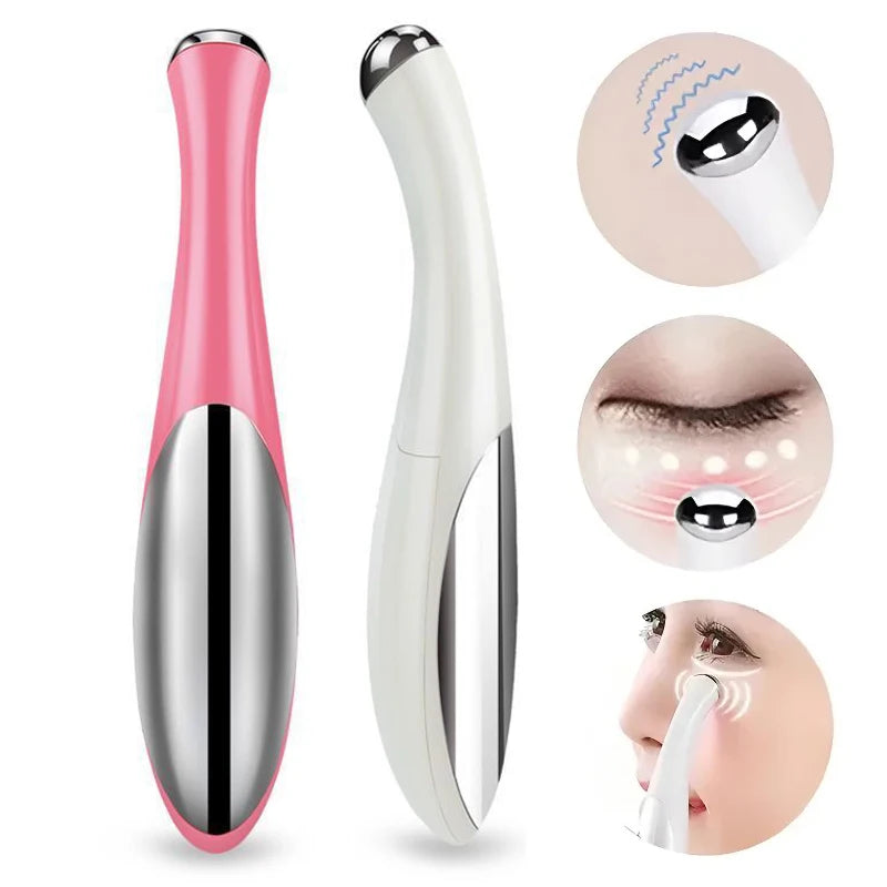 Electric Eye Massager – Anti-Aging Eye Massage Pen for Dark Circles & Wrinkles, Beauty Care Tool