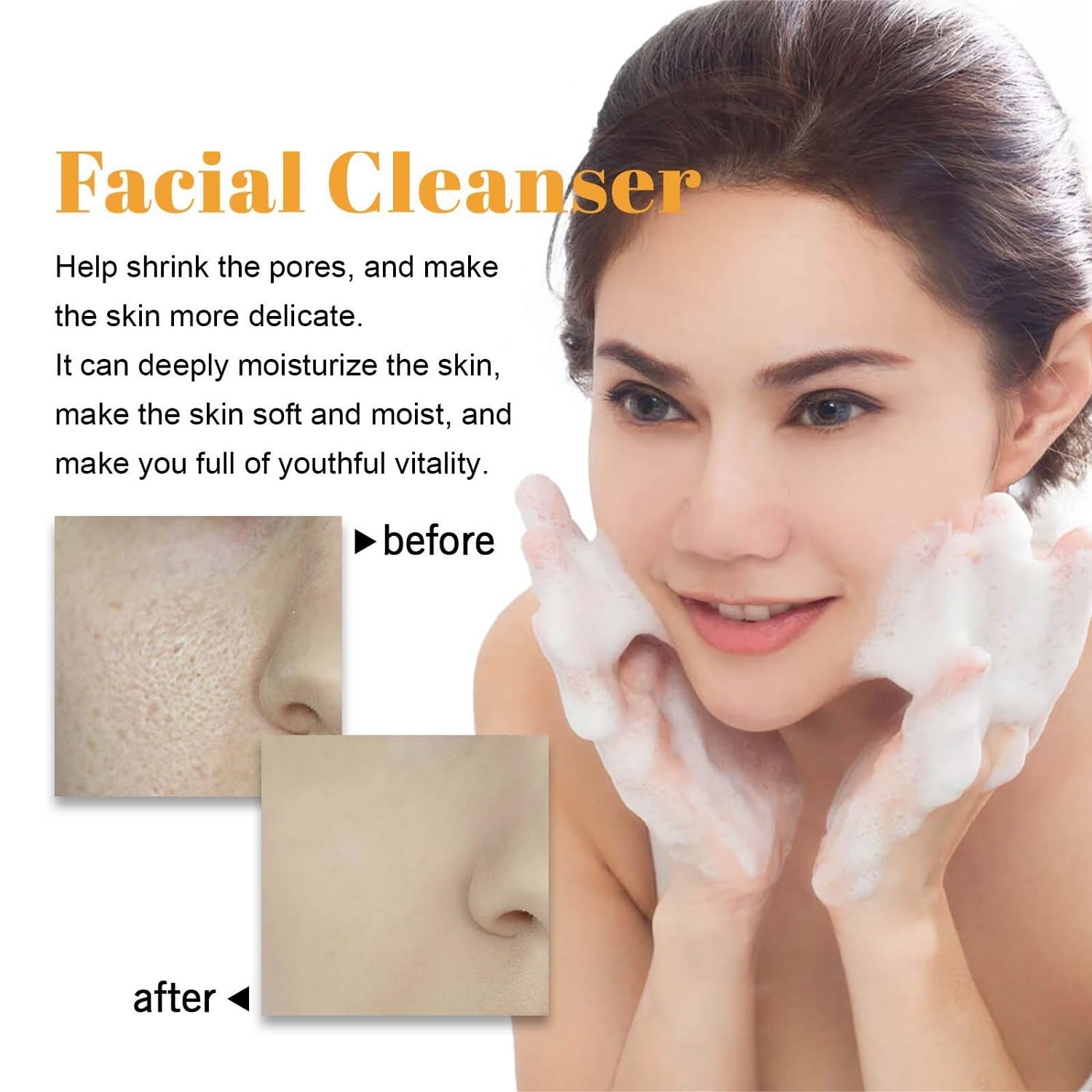 Revitalize Your Skin with Our 2Pcs Turmeric Facial Cleanser - Foaming Face Wash for a Bright, Glowing Complexion (100Ml)