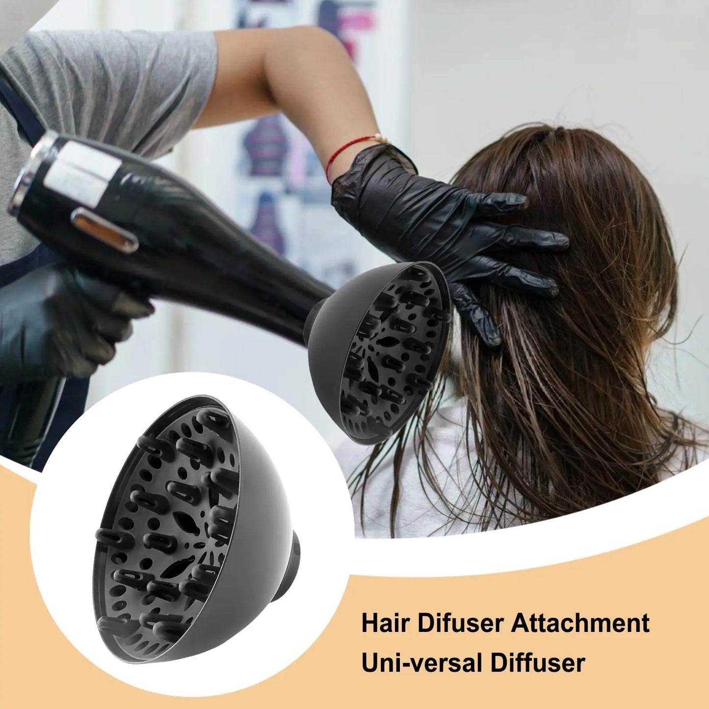Portable Curly Hair Diffuser Hair Dryer Head Replacement Accessories Beauty Care Supplies Hair Dryer Diffuser Attachment