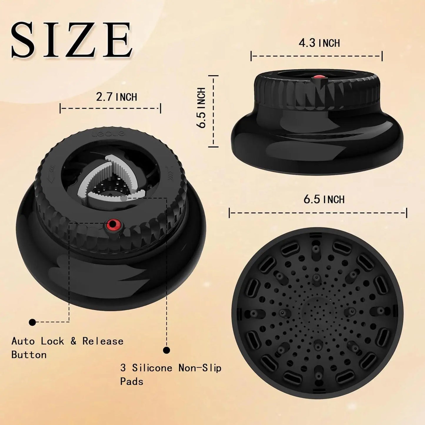 Portable Curly Hair Diffuser Hair Dryer Head Replacement Accessories Beauty Care Supplies Hair Dryer Diffuser Attachment