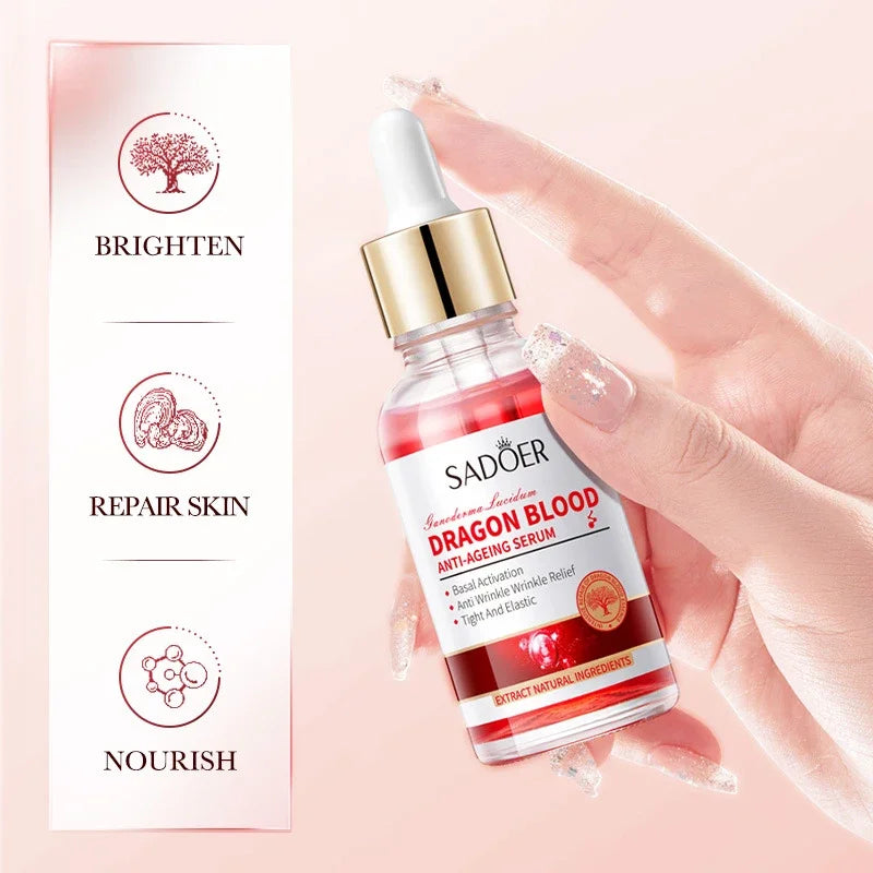 Royal Dragon Blood Serum Placenta Rejuvenation Moisturizing Smoothing Facial Firming Essence Improve Roughness Beauty Care