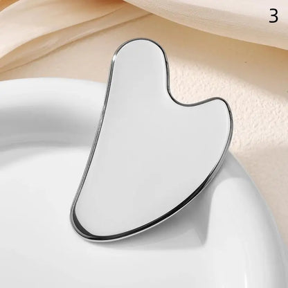 1Pcs Stainless Steel Skin Tightening Face Lifting Beauty Care Massage Roller Facial Roller Gua Sha Beauty Face Neck Massage Tool