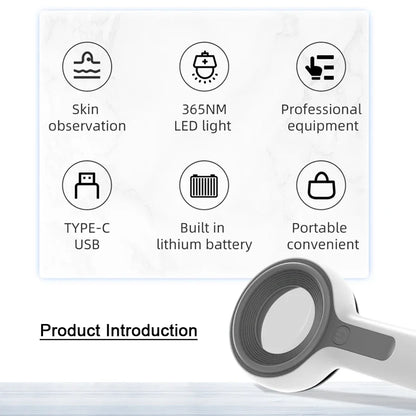 Wood'S Lamp Ultraviolet Skin Analysis for Skin Examination Test Medical Diagnostic Analyzer Machine Personal Beauty Care