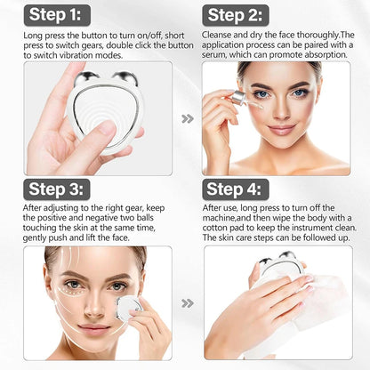 Electric Face Massager Lifting Roller Microcurrent Sonic Vibration Facial Lifting Skin Tighten Massage Beauty Care Devices