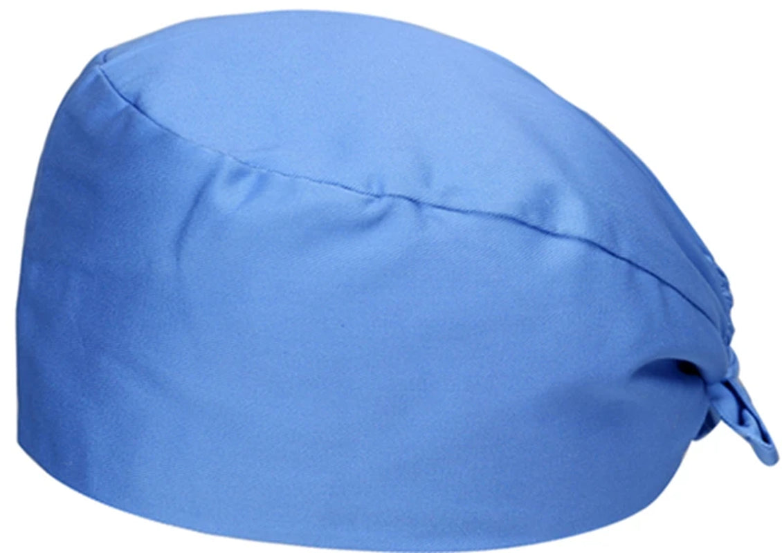 Solid Color Cotton Beauty Care Work Hat Scrubs Caps